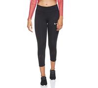 Nike W NK Epic LX Crop Un Pantalon Femme, Black/Reflective Silv, FR : XS (Taille Fabricant : XS)