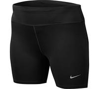Nike W NK Fast Short 7IN Plus Sport Femme, Black/(Reflective Silv), FR : 3XL (Taille Fabricant : 1X)