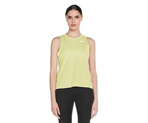 Nike W NK Miler Tank Débardeur Femme Limelight/(Reflective Silv) FR: XL (Taille Fabricant: XL)