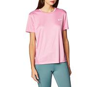 Nike W NK Miler Top SS T-Shirt Femme, Magic Flamingo/Magic Flamingo/(Reflective Silv), FR : L (Taille Fabricant : L)