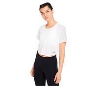 Nike W NK One DF Breathe SS Top T-Shirt, White/Black, L Women's