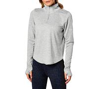 Nike W NK SPHR ELMNT Top HZ T-Shirt à Manches Longues Femme, Particle Grey/Grey Fog/HTR/(Reflective Silv), FR : M (Taille Fabricant : M)