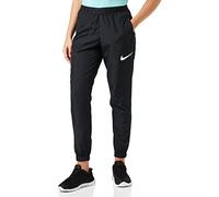 Nike W NK Swoosh Run TRK Pant, Pantalon de Compression Femme, Black/Grey Fog/(White), L
