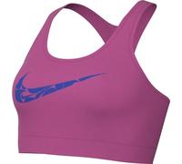 Nike W NK Swsh Ls Hbr Bra, Alchemy Pink/Hyper Royal, L Femmes