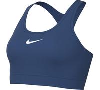 Nike W NK Swsh Med SPT Bra, Soutien-Gorge Femme, Blu Corto/Bianco, DX6821-476