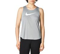 Nike W NK Tank SWSH Run Débardeur Femme, Particle Grey/(White), FR : S (Taille Fabricant : S)
