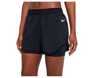 Nike W NK Tempo Luxe 2IN1 Short, Black/Black/Reflective Silv, XS Women's