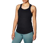Nike W NK Yoga Strappy Tank Débardeur Femme, Black/(DK Smoke Grey), FR : 2XL (Taille Fabricant : 2XL)