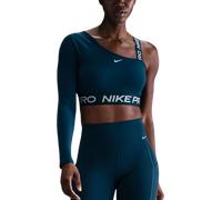 Nike W NP DF SHINE CROP TOP Tee-shirt L Bleu