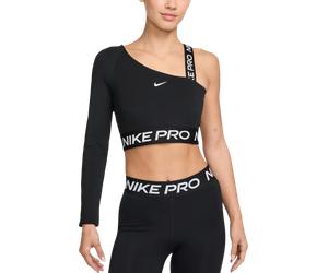 Nike W NP DF SHINE CROP TOP Tee-shirt L Noir
