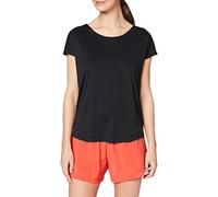Nike W NP Dry Elastika SS Top Essnt T-Shirt Femme Black/Black/(Thunder Grey) FR: XL (Taille Fabricant: XL)