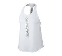 NIKE W NP Dry Elastika Tank Grx Top/Singlet, Femme L Blanc/Noir