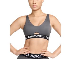 Nike W NP INDY PLUNGE BRA SW Brassière L Argent
