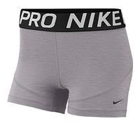 Nike W NP SHRT 3IN Shorts de Sport Femme, Gunsmoke/HTR/Black/(Black), FR : 2XL (Taille Fabricant : 2XL)