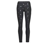 Nike W NP Tight TOSS Print Pantalon de Sport Femme Black/(DK Smoke Grey) FR: L (Taille Fabricant: L)