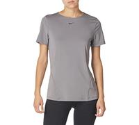 Nike W NP Top SS All Over Mesh T-Shirt Femme, Gris (Gunsmoke/Black 056), FR : XS (Taille Fabricant : XS)