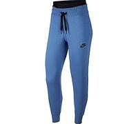 Nike W NSW AIR Pant FLC Pantalon Femme, Indigo Storm/Black, FR : M (Taille Fabricant : M)