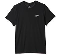 Nike W NSW Club T-Shirt, Black/White, XXL Femme