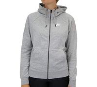 Nike W NSW Essntl Hoodie FZ FLC Sweat-Shirt Femme DK Grey Heather/(White) FR: S (Taille Fabricant: S)