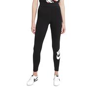 Nike W NSW ESSNTL LGGNG Futura HR, Leggings Femme, Black/(White), S