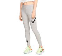 Nike W NSW LEGASEE LGGNG Swoosh Pantalon de Sport Femme, DK Grey Heather/(Black), FR : 2XL (Taille Fabricant : 2XL)