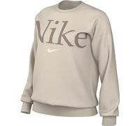 Nike W NSW Phnx FLC Os Logo Crew Haut, Lt Orewood BRN/Smokey Mauve/Sail, m Femme