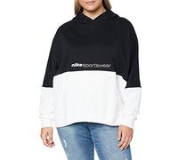 Nike W NSW Po Hoodie FT Archive RMX Sweat-Shirt Femme Black/White/(White) FR: XL (Taille Fabricant: XL)