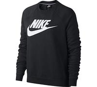 Nike W NSW Rally Crew HBR T-Shirt à Manches Longues Femme Black/White FR : XL (Taille Fabricant : XL)