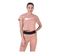 Nike W NSW SWSH Top Crop SS Femme T-Shirts Femme Rose Gold/White FR : L (Taille Fabricant : L)