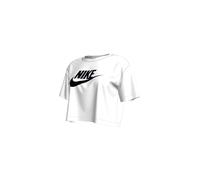 Nike W NSW Tee Essntl CRP ICN FTRA T-Shirt Femme White/(Black) FR: S (Taille Fabricant: S)