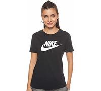 Nike W NSW Tee Essntl Icon Futura T- T-shirt Femme - Multicolore ( Black - White ) - M