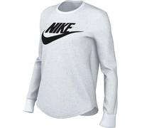 Nike W NSW Tee Essntl LS ICN Ftra Haut à Manches Longues, Blanc/Noir, s Femme