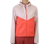 Nike W NSW WR JKT Veste de Sport Femme, Barely Rose/Magic Ember/(White), FR : XL (Taille Fabricant : XL)