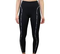 Nike W One Luxe ICNCLSH TGT, Leggings Femme, Black/Purple Chalk/(Clear), S