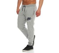 Nike W77 FLC Cuff Pt-air Htg Pantalon pour Homme, Gris-Dunkelgrau Heidekraut/Obsidian/Weiß, s