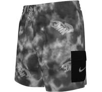 Nike Water Tie Dye Big Kids (Boys) 4 Volley Shorts Gris Loup 9-10 (M) Male