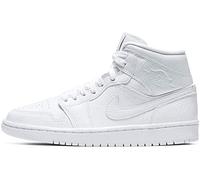 Nike WMNS Air Jordan 1 Mid Chaussures de Basket-Ball pour Femme, Blanc, Noir., 41 EU
