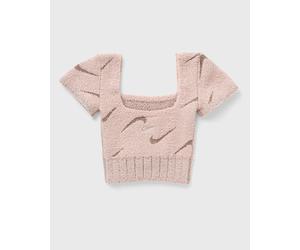 Nike WMNS PHNX BCL SS CROP TOP women Tops & Tanks pink taille: XS