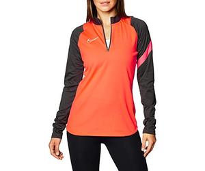 Nike Women's Academy Pro Drill Top Haut d'entraînement, Bright Crimson/Anthracite/White, S Femme