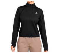 Nike - Women's ACG Therma Fit Wolf Grid Half Zip Top - T-shirt technique - XL - black / summit white