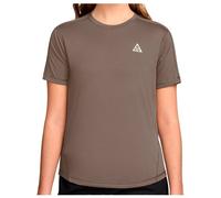 Nike - Women's ACG Trail Dri-Fit S/S Top - T-shirt de running - L - mink brown / summit white