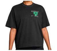 Nike - Women's Dri-Fit Swift Boxy Juxtasport Tee - T-shirt de running - L - black / no / illusion green