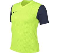 Nike Womens Jersey W NK DF Tiempo Prem II JSY SS, Volt/Midnight Navy/Black, DH8233-702, S
