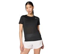 Nike Women's Shirt W NK DF Rlgd SS Tee, Black/White, DX0687-010, S