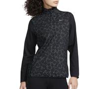 Haut 1 2 zip femme nike dri fit swift element noir