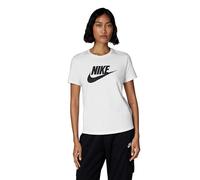 Nike Women's Shirt W NSW Club SS Tee ICN Ftra, White/Black, DX7906-100, S