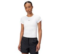 Nike Women's Shirt W NSW NK Chll KNT MD CRP, White/Black, FV5508-100, 2XL
