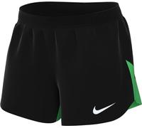 Nike Womens Shorts W NK DF Acdpr Short K, Black/Green Spark/White, DH9252-011, XL