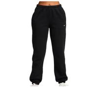 Nike - Women's Studio Fleece MW MR Std Cuffed Pant - Pantalon de jogging - XL - total black / sail