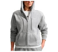 Nike - Women's Studio Fleece MW Std Full Zip Hoody - Sweat à capuche - M - dark grey heather / sail